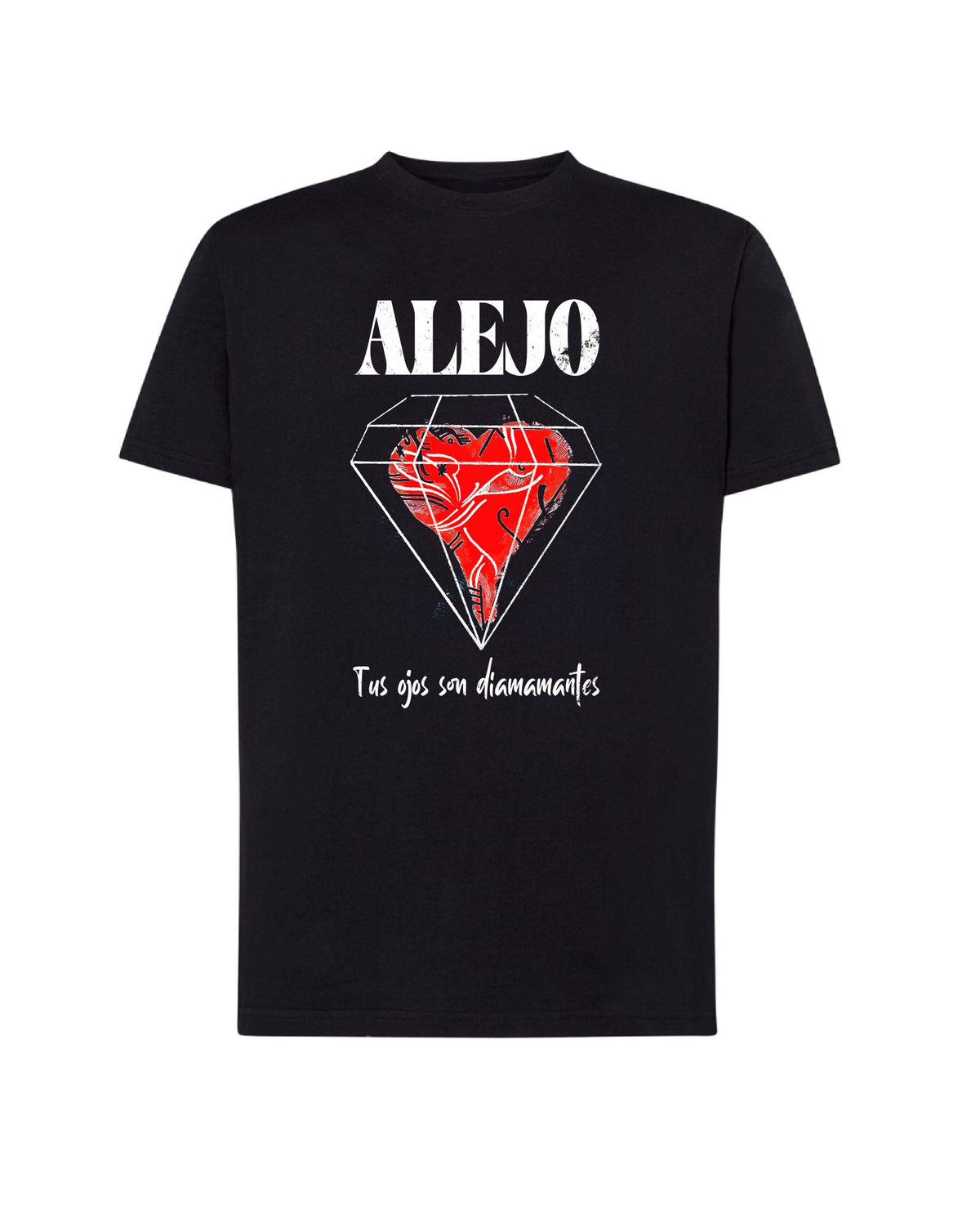 Alejo - Camiseta "Diamantes" Unisex Negra - D2fy · Rocktud - Alejo