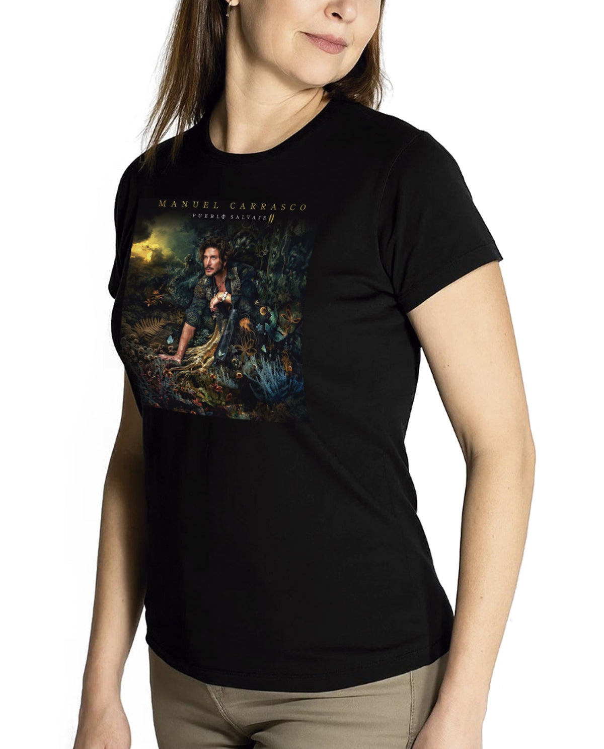 Manuel Carrasco - Camiseta "Pueblo Salvaje II" Mujer - D2fy · Rocktud - Manuel Carrasco