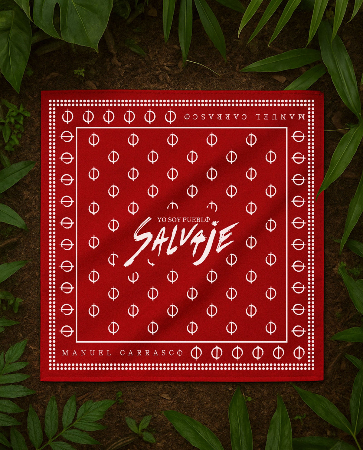 Manuel Carrasco - Pañuelo "Yo Soy Pueblo Salvaje" Rojo - D2fy · Rocktud - Manuel Carrasco
