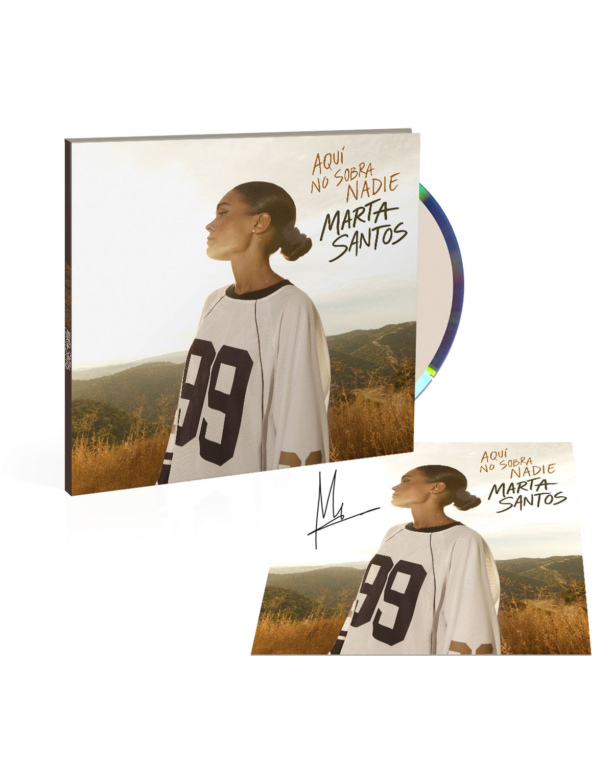 Marta Santos - CD + POSTAL FIRMADA "Aquí no sobra nadie" - D2fy · Rocktud - D2fy