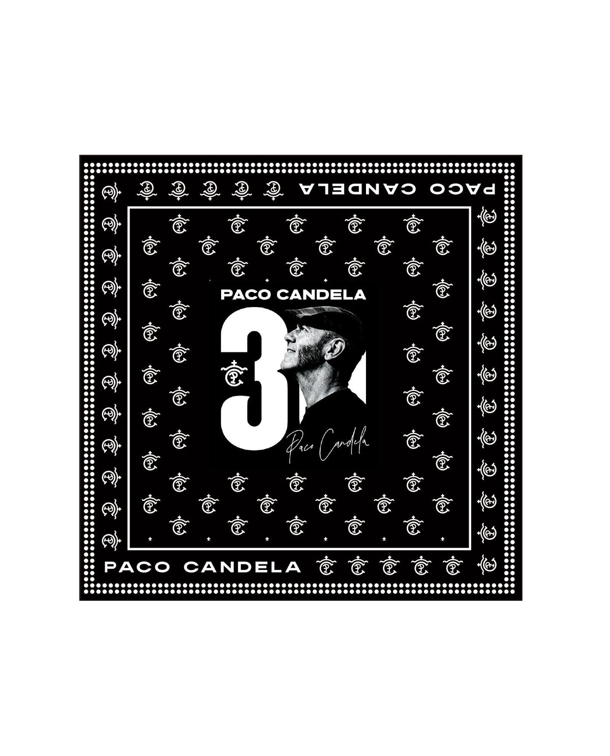 Paco Candela - Pañuelo "30" Negro - D2fy · Rocktud - Paco Candela