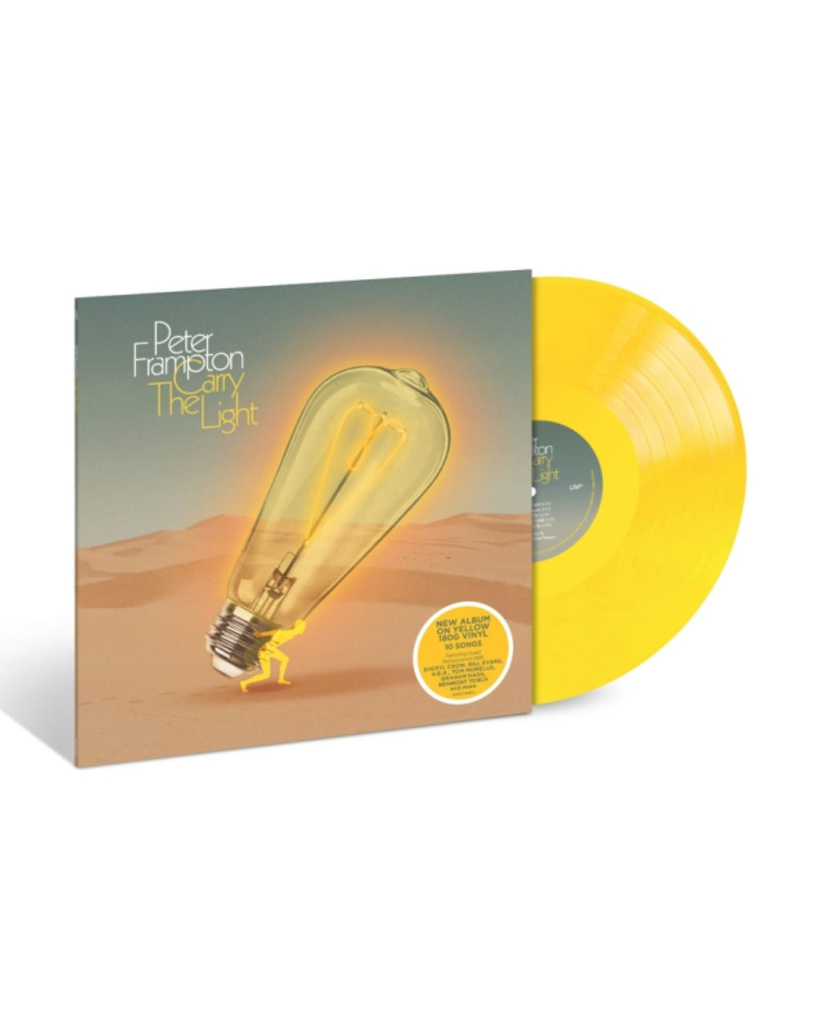 Peter Frampton - LP Vinilo Amarillo "Carry The Light" - D2fy - Direct To Fans - D2fy