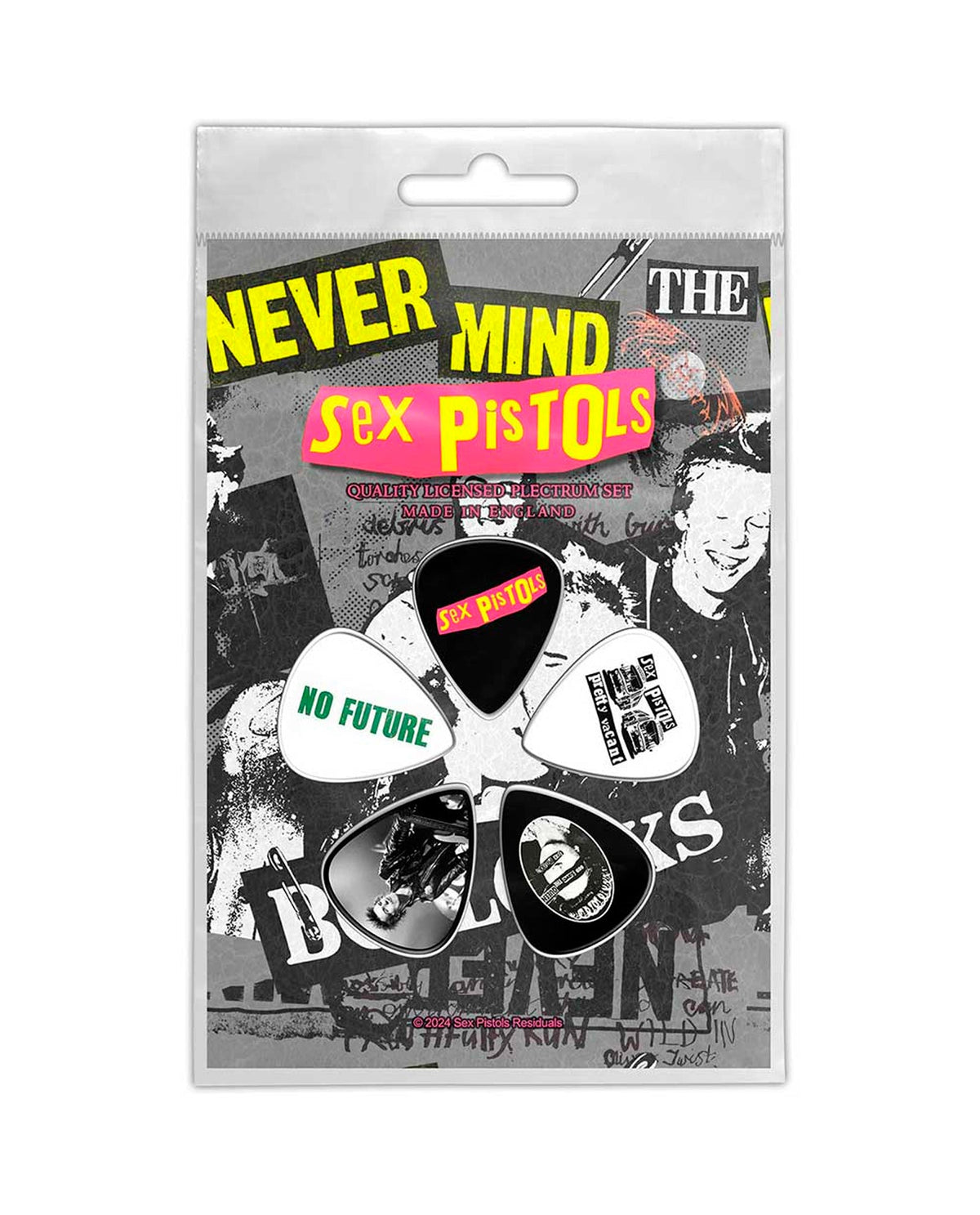 Sex Pistols - Pack de puas "Never Mind The B*****" - D2fy · Rocktud - Rocktud