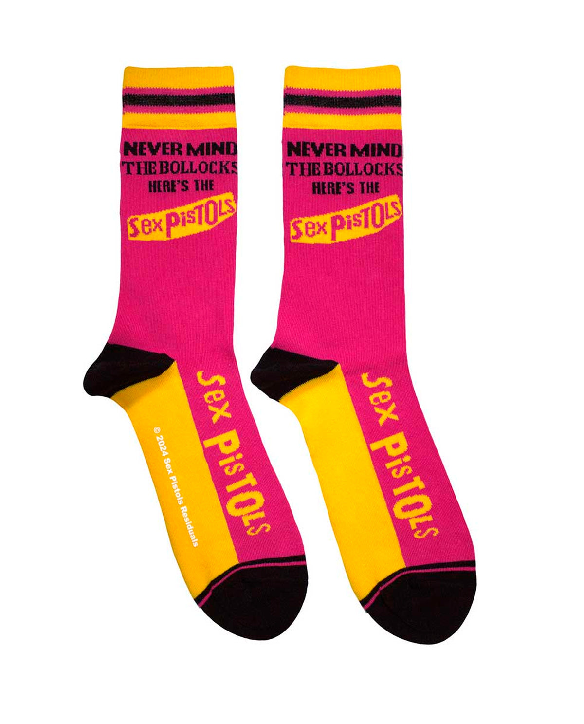 Sex Pistols - Calcetines "Never Mind The Bollocks Stripes Pink"