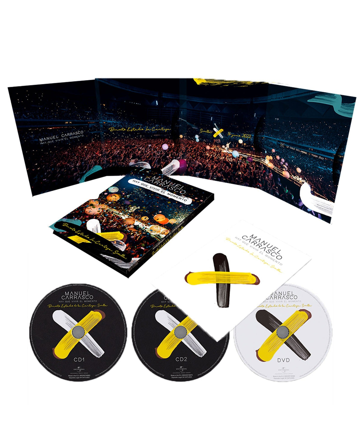 Manuel Carrasco - CD + DVD "Hay Que Vivir El Momento - Directo Estadio La Cartuja Sevilla (2CD/DVD)" - D2fy · Rocktud - D2fy