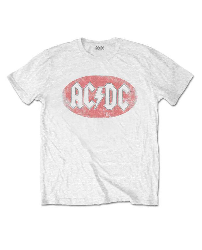 AC/DC - Camiseta "Oval Logo Vintage" Unisex - D2fy · Rocktud - Rocktud