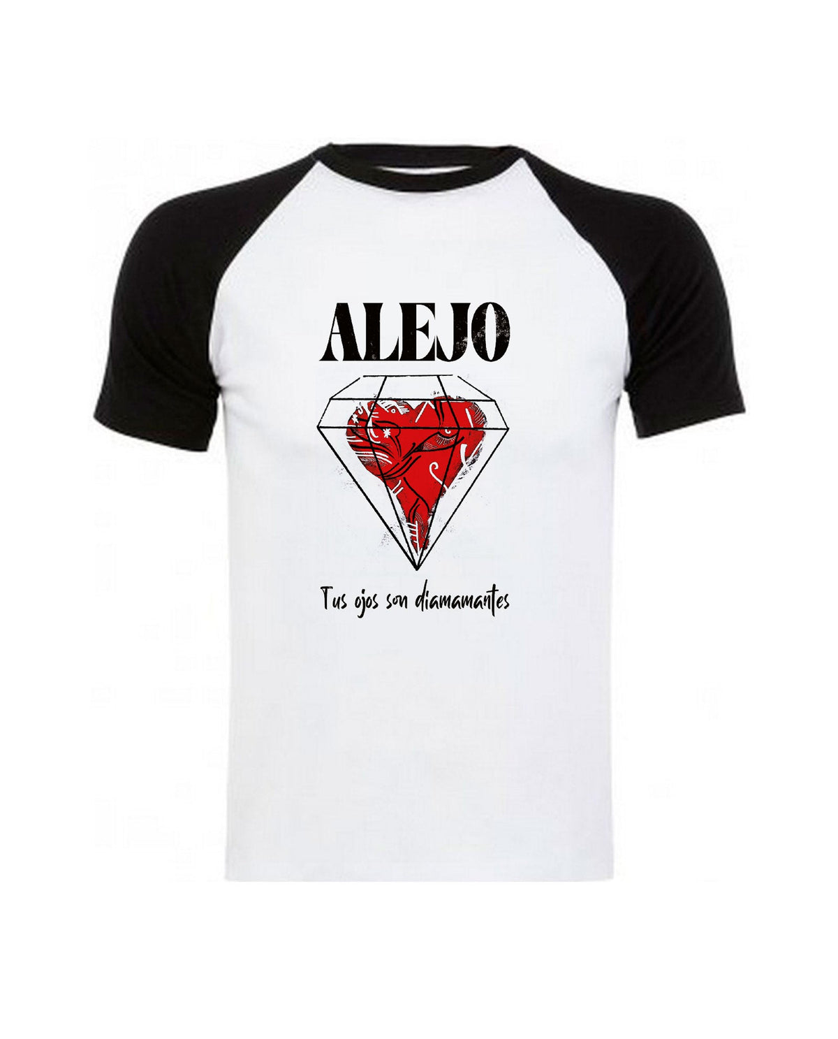 Alejo - Camiseta "Diamantes" Unisex Bicolor - D2fy · Rocktud - Alejo