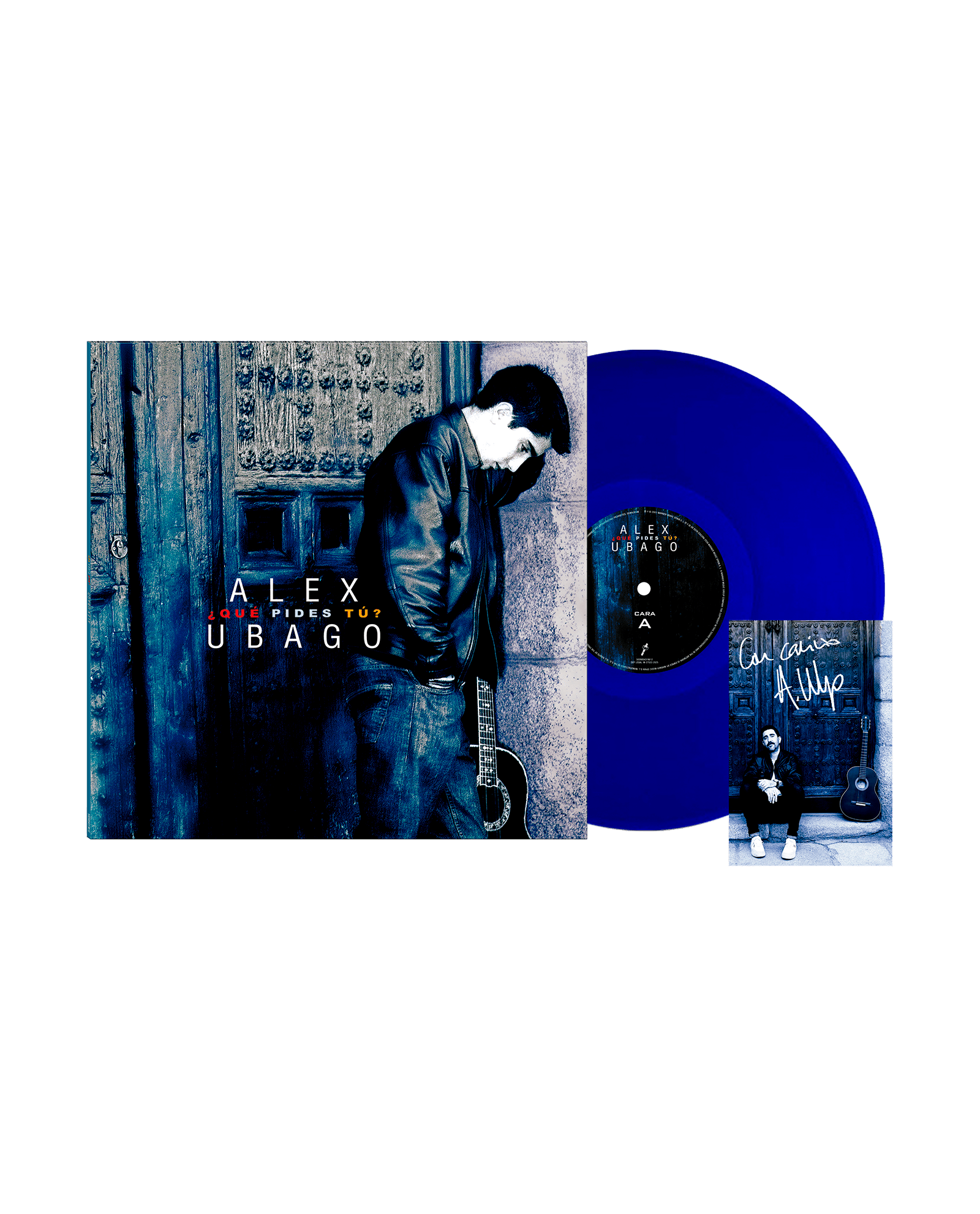Alex Ubago - LP Vinilo Azul + Postal Firmada "¿Qué pides tú? 25 Aniversario" - D2fy - Direct To Fans - Alex Ubago