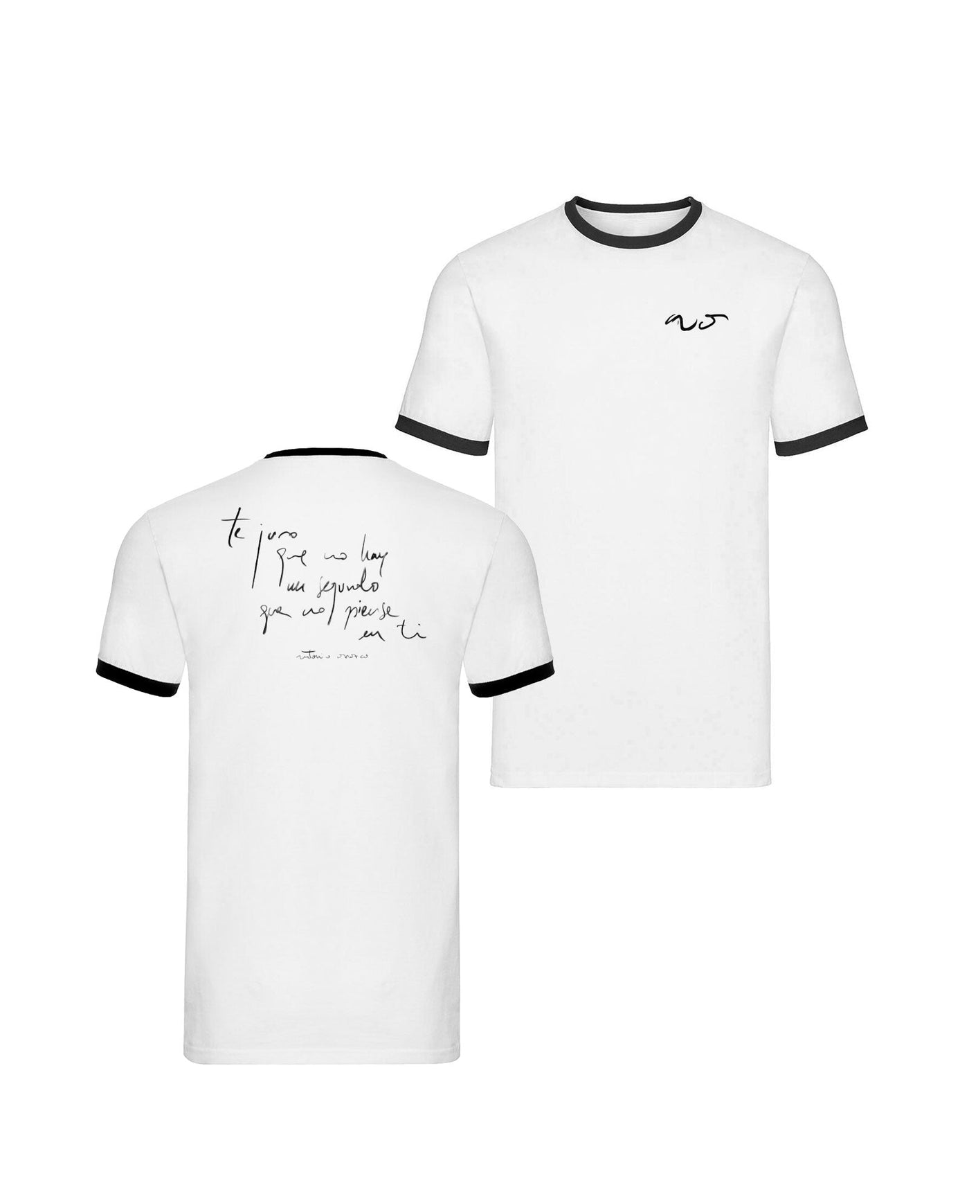Antonio Orozco - Camiseta "Te juro que no hay segundo que no piense en ti - Manuscrito" - D2fy · Rocktud - Antonio Orozco
