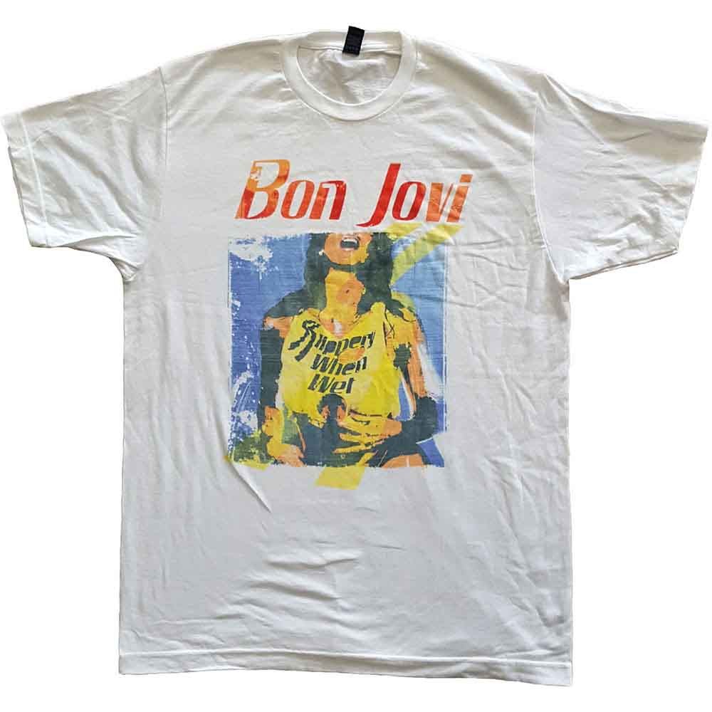 Bon Jovi - Camiseta "Slippery When Wet Original Cover" Unisex - D2fy - Direct To Fans - Bon Jovi