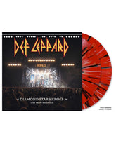 Def Leppard - LP Vinilo Rojo y Negro "Diamond Star Heroes Live From Sheffield" - D2fy · Rocktud - Rocktud