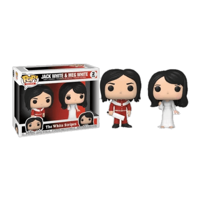 Funko Pop! Pack 2 The White Stripes (Jack White y Meg White) - D2fy - Direct To Fans - The White Stripes