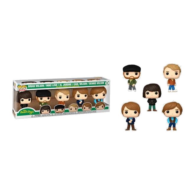 Funko Pop! Pack 5 The Beach Boys (Brian Wilson, Mike Love, Al Jardine, Carl Wilson y Dennis Wilson) - D2fy - Direct To Fans - The Beach Boys
