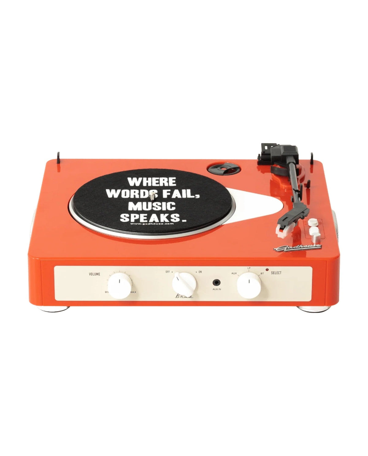 Gadhouse - Tocadiscos Brad MKII Bluetooth - Mandarina - D2fy - Direct To Fans - Gadhouse