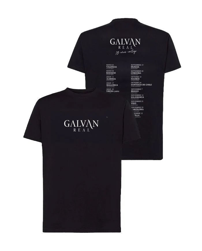 Galván Real - Camiseta "Gira 10 años contigo" Unisex - D2fy - Direct To Fans - Galván Real