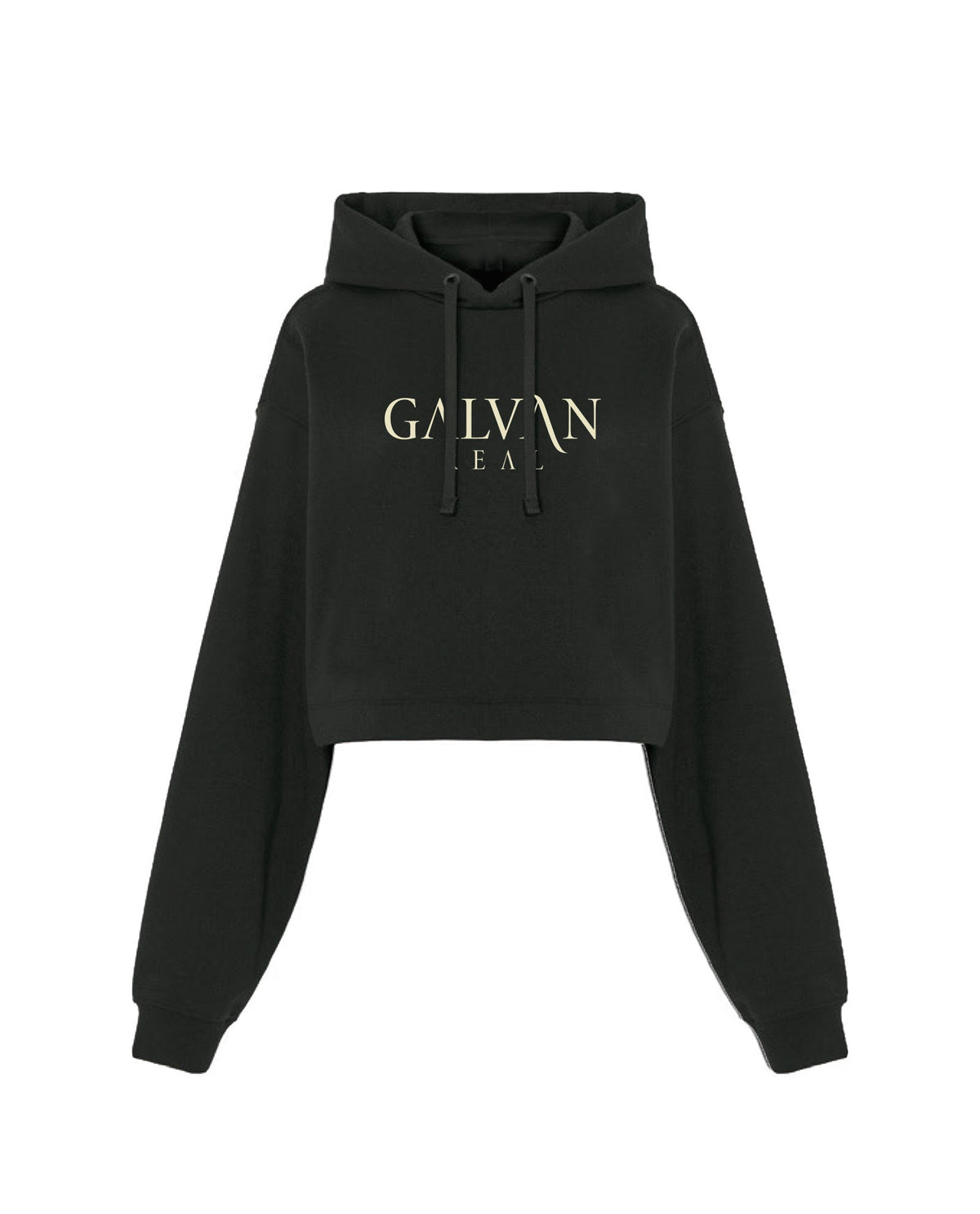 Galván Real - Sudadera Capucha Crop Top "Maldita Locura" Mujer - D2fy - Direct To Fans - Galván Real