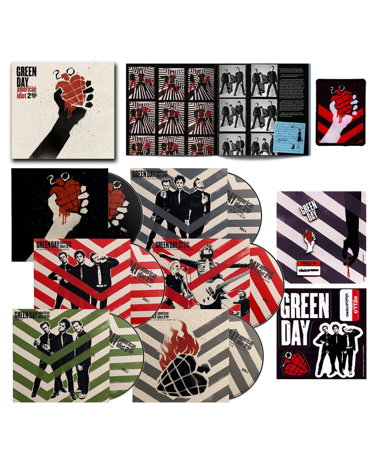 Green Day - 4CD + Blu - Ray Vinilo Rojo Splatter "American Idiot" (20th anniversary Deluxe edition) - D2fy · Rocktud - Rocktud