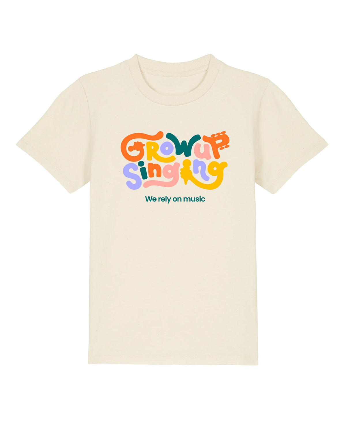 Grow Up Singing - Camiseta "Logo" Beige Unisex - D2fy · Rocktud - Grow Up Singing