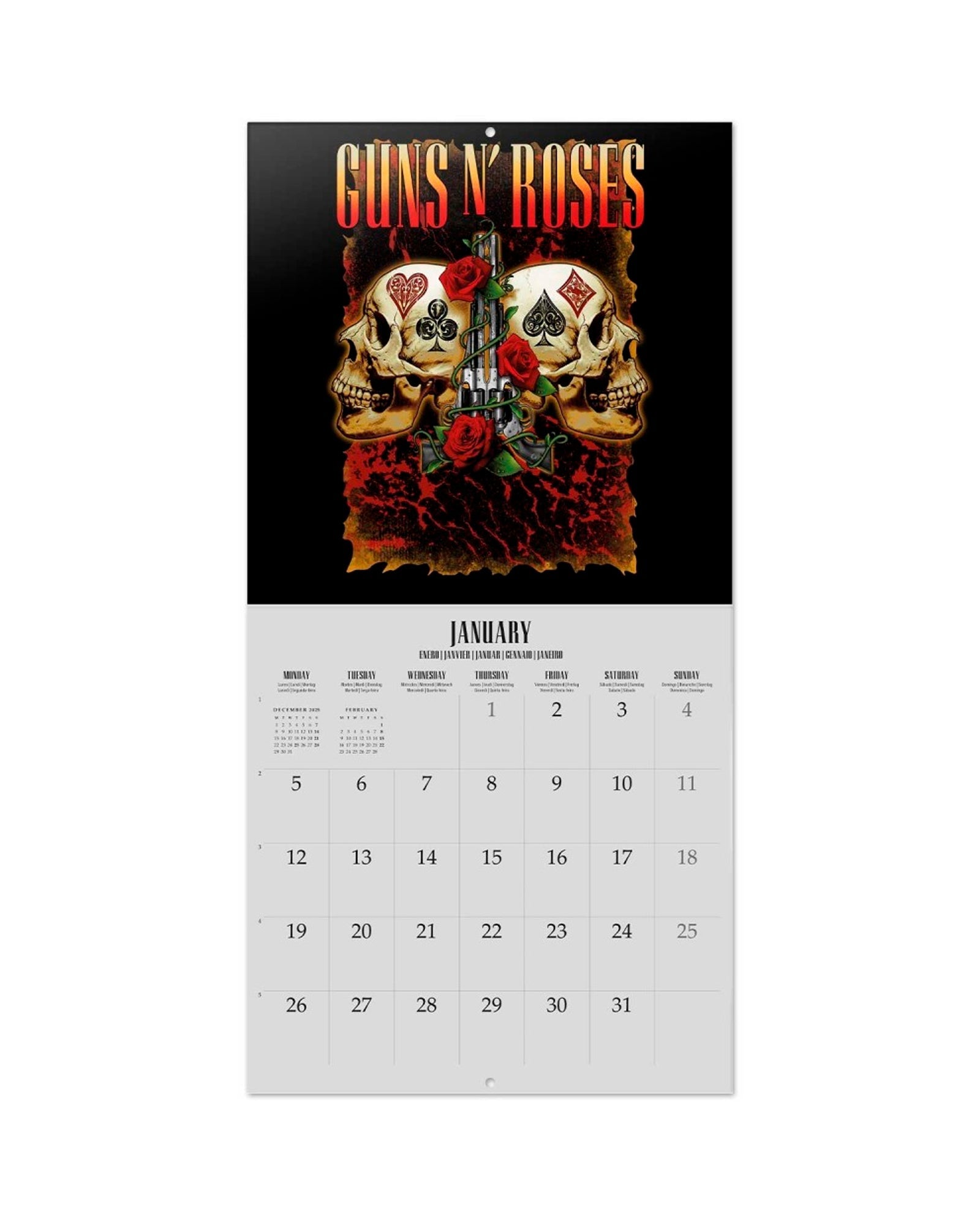 Guns n Roses - Calendario 2026 "Guns n Roses" - D2fy · Rocktud - Rocktud