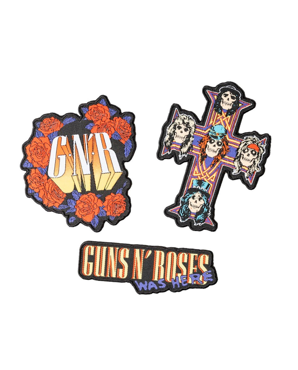 Guns n' Roses - Pack 3 parches Bordados "Guns n' Roses" - D2fy · Rocktud - Rocktud
