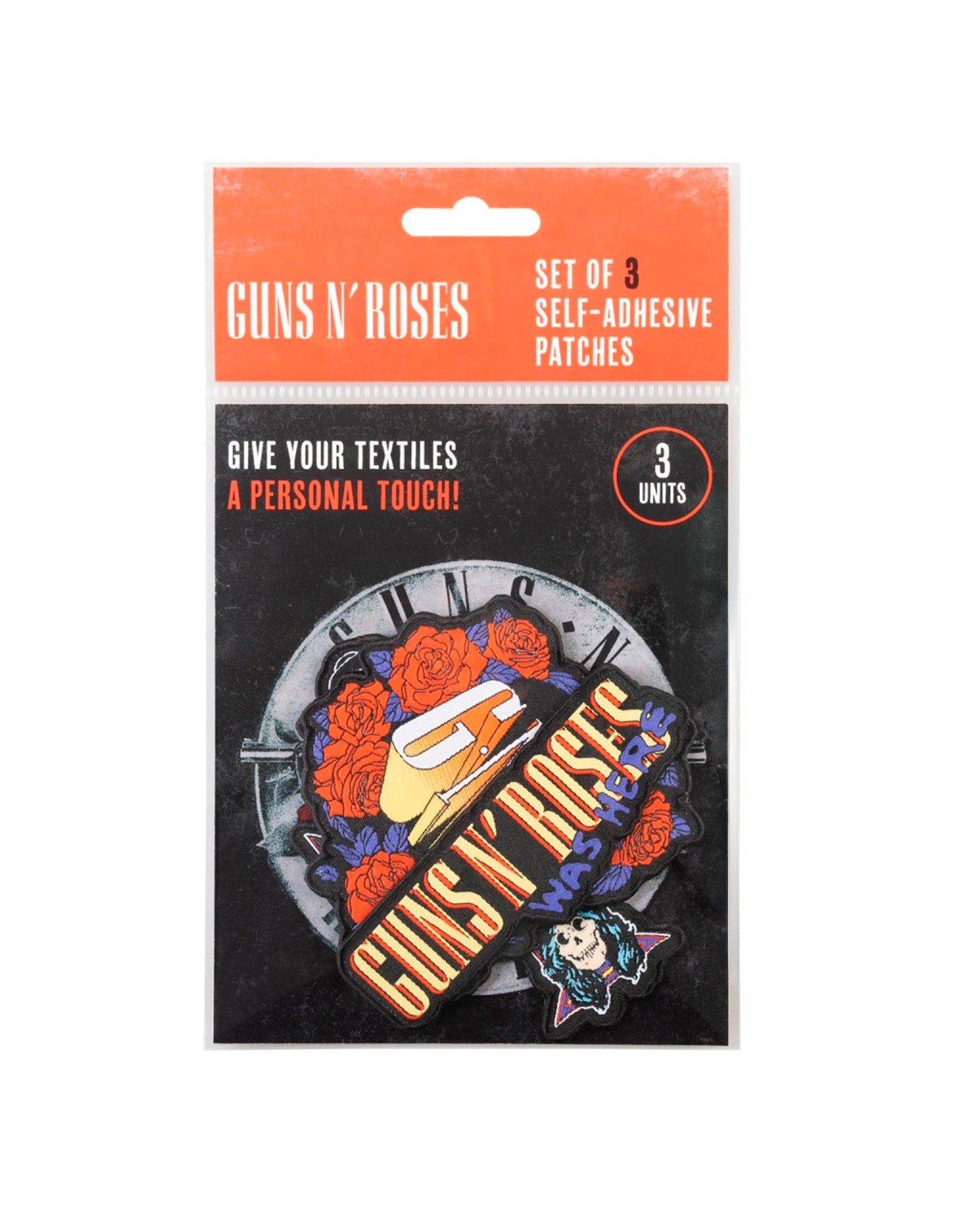 Guns n' Roses - Pack 3 parches Bordados "Guns n' Roses" - D2fy · Rocktud - Rocktud