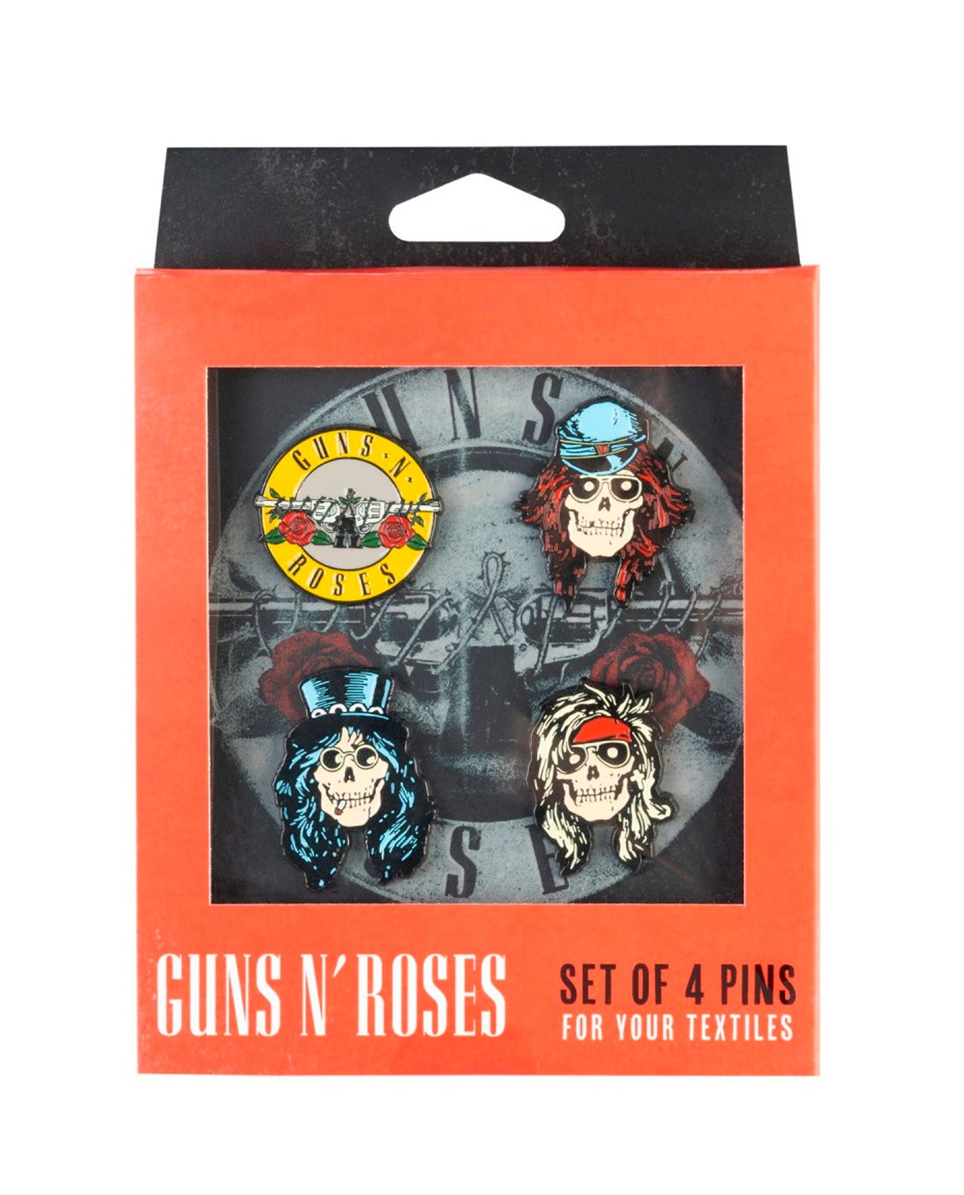 Guns n' Roses - Set 4 pins "Guns n' Roses" - D2fy · Rocktud - Rocktud