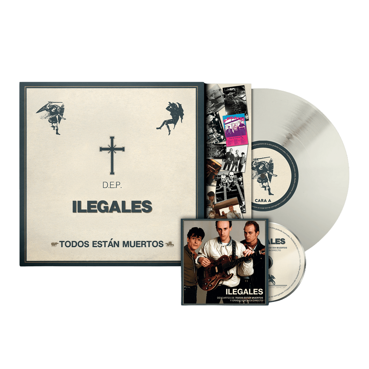 Ilegales - LP Vinilo Color Blanco + CD "Todos están muertos (Edición Deluxe)" - D2fy - Direct To Fans - Ilegales