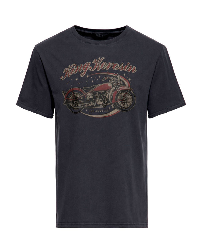 King Kerosin - Camiseta "Bobber" Unisex Negra - D2fy · Rocktud - King Kerosin