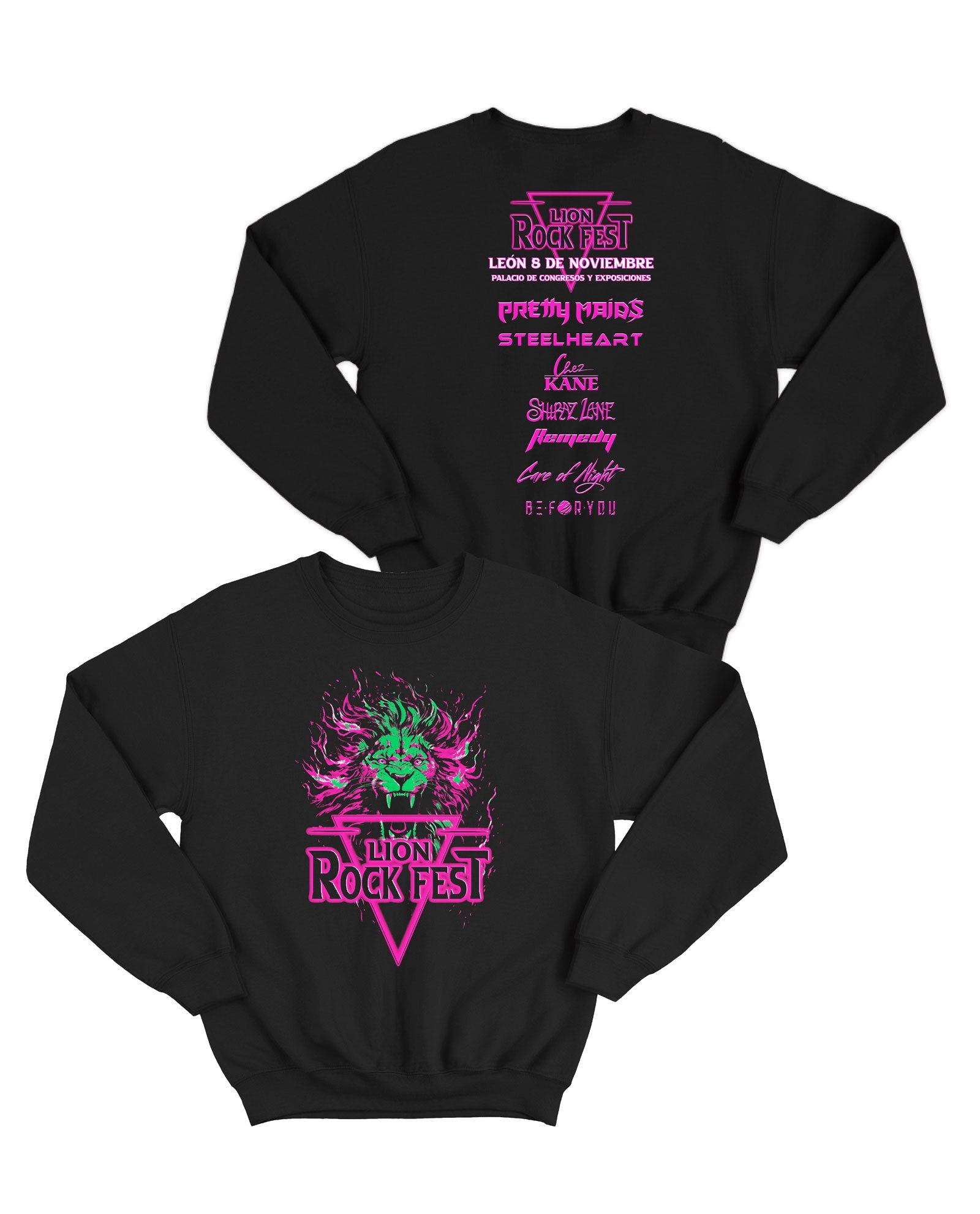 Lion Rock Fest - Sudadera Clásica Oficial Lion Rock Fest 2025 Negra - D2fy · Rocktud - Rocktud