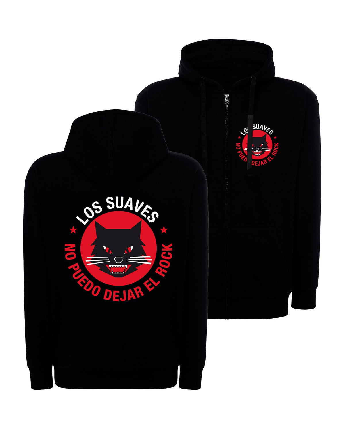 Los Suaves - Sudadera capucha y cremallera "No Puedo Dejar El Rock" Unisex - D2fy · Rocktud - Los Suaves