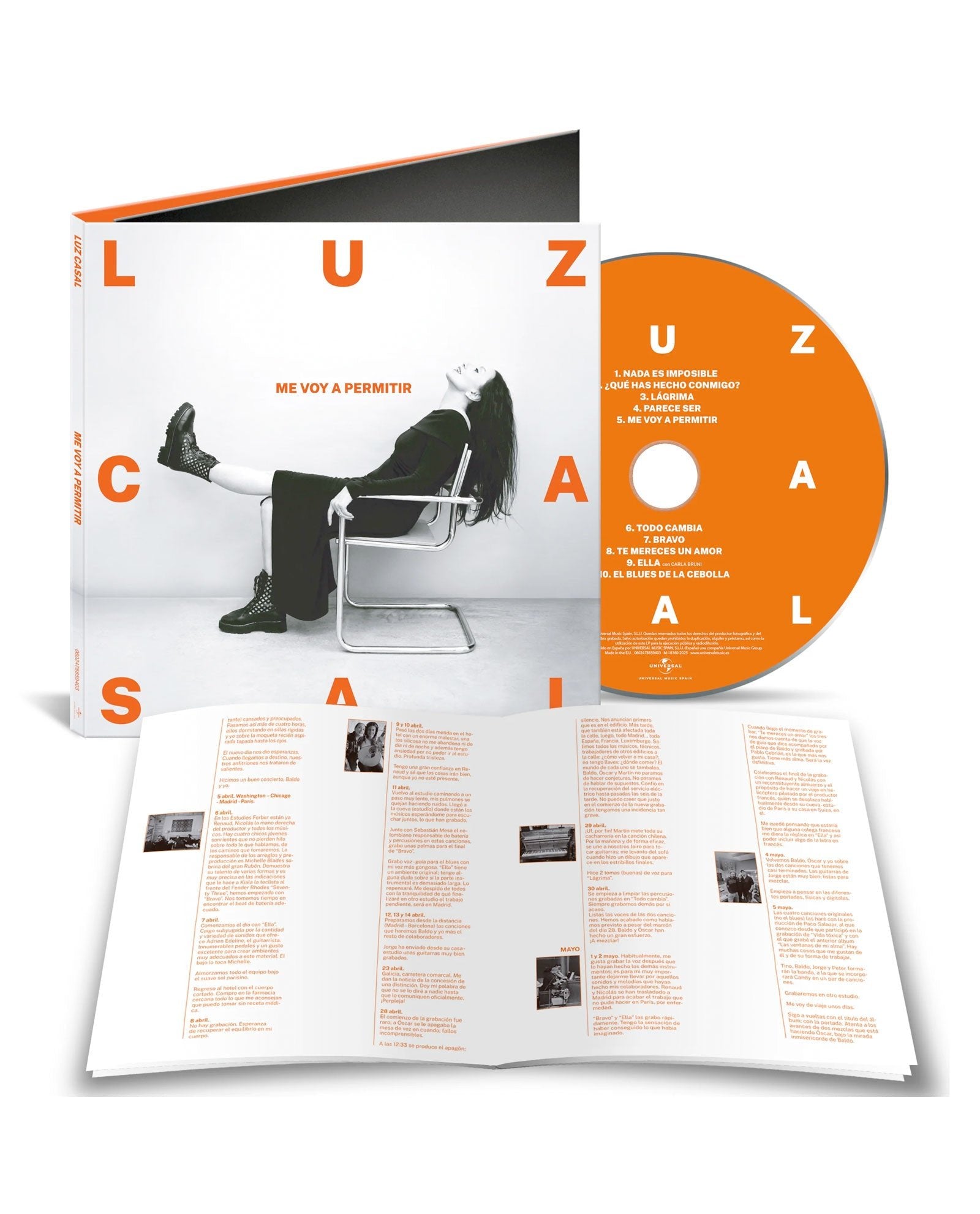 Luz Casal - CD "Me voy a permitir" - D2fy · Rocktud - Rocktud