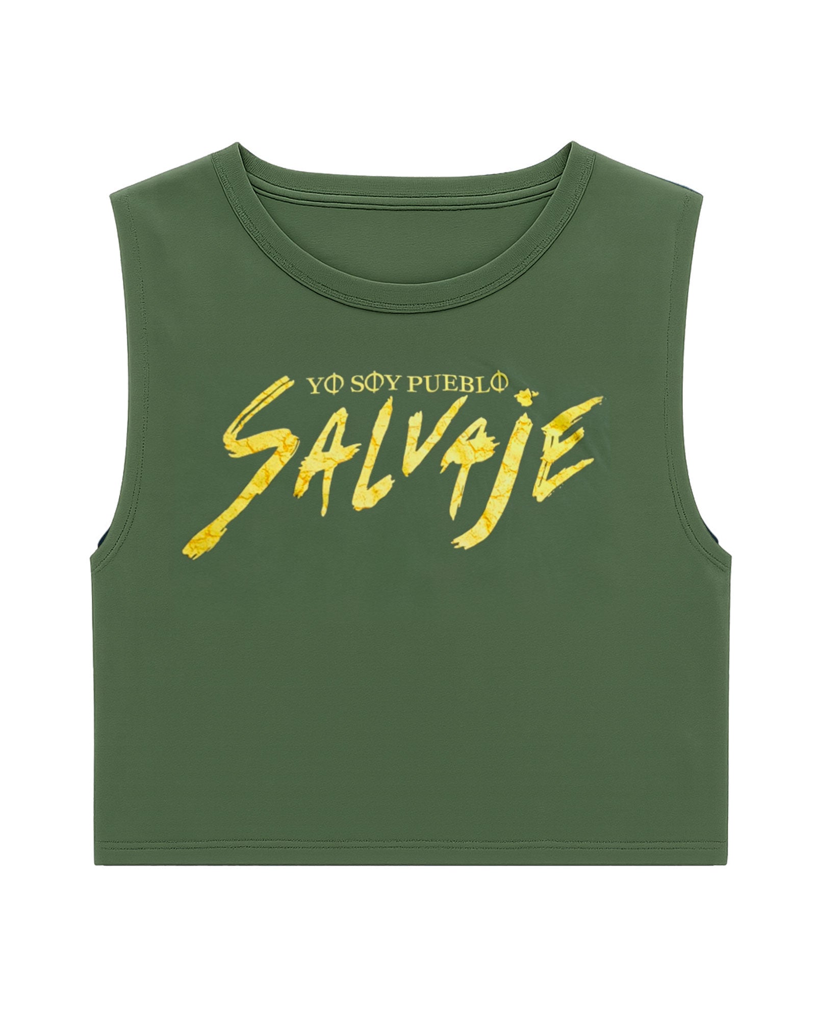 Manuel Carrasco - Camiseta Cropped "Yo Soy Pueblo Salvaje Desgastado" - Negro Vintage - D2fy · Rocktud - Manuel Carrasco