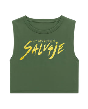 Manuel Carrasco - Camiseta Cropped "Yo Soy Pueblo Salvaje Desgastado" - Negro Vintage - D2fy · Rocktud - Manuel Carrasco