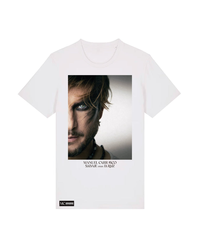 Manuel Carrasco - Camiseta Unisex "Salvaje desde la Raíz" Blanca - D2fy - Direct To Fans - Manuel Carrasco