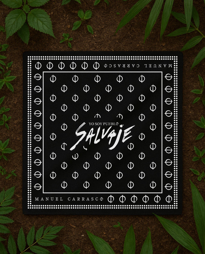Manuel Carrasco - Pañuelo "Yo Soy Pueblo Salvaje" Negro - D2fy · Rocktud - Manuel Carrasco