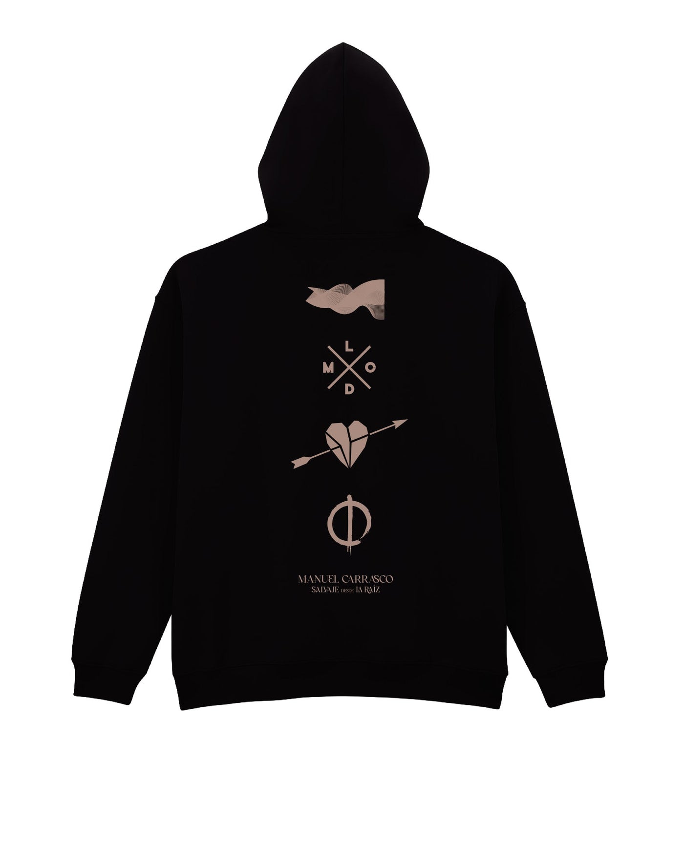 Manuel Carrasco - Sudadera Capucha Unisex "Salvaje desde la Raíz" Negra - D2fy - Direct To Fans - Manuel Carrasco