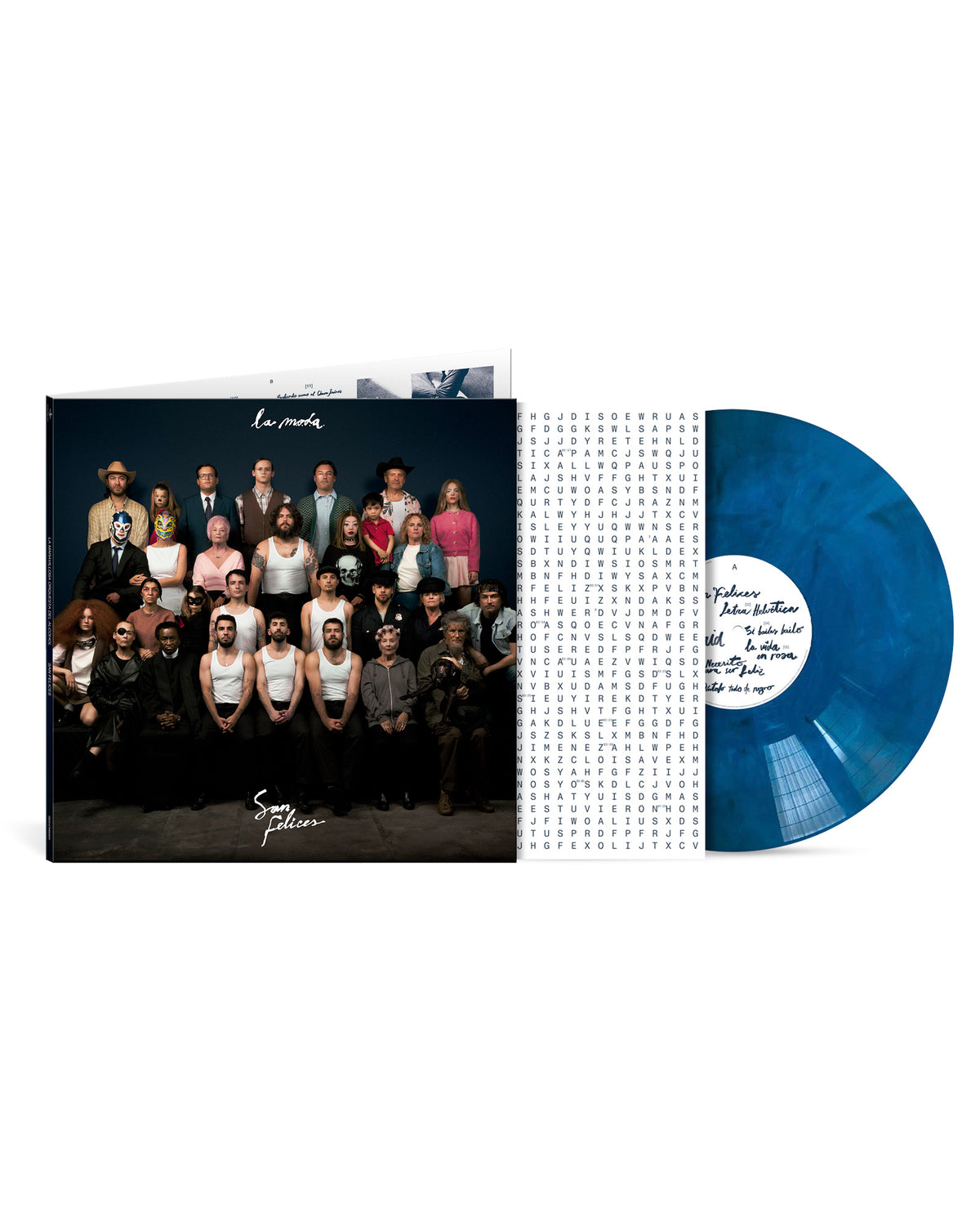La M.O.D.A. - LP Vinilo FIRMADO Edición Especial Azul / Negro Marmolado "San Felices"