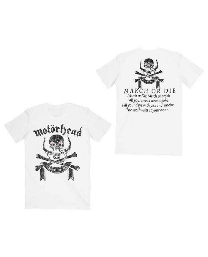 Motörhead - Camiseta "March or Die" Unisex - D2fy · Rocktud - Rocktud