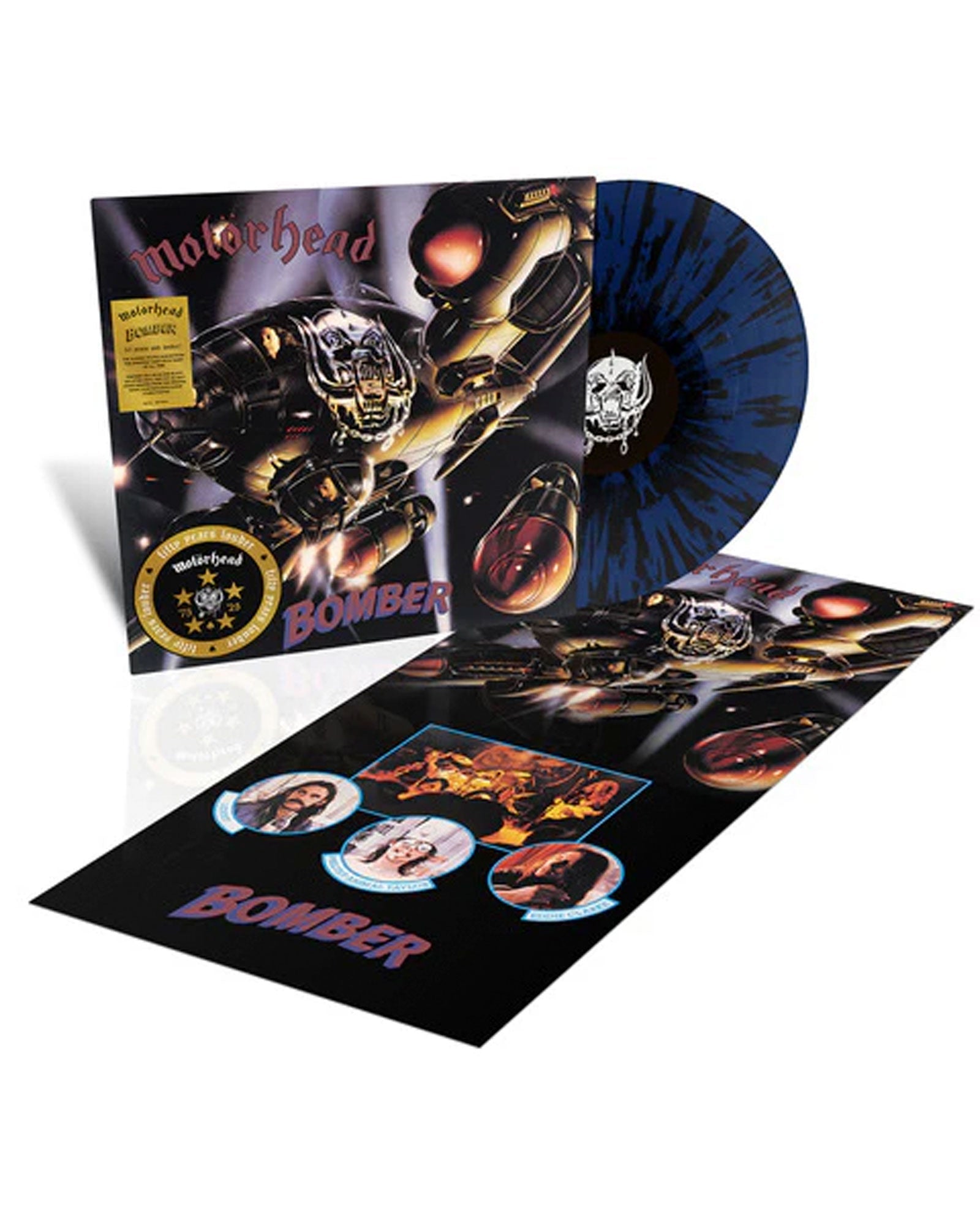 Motörhead - LP Vinilo "Bomber (50th Anniversary) (Dark Blue & Black Splatter Colour Vinyl With Poster)" - D2fy · Rocktud - Rocktud