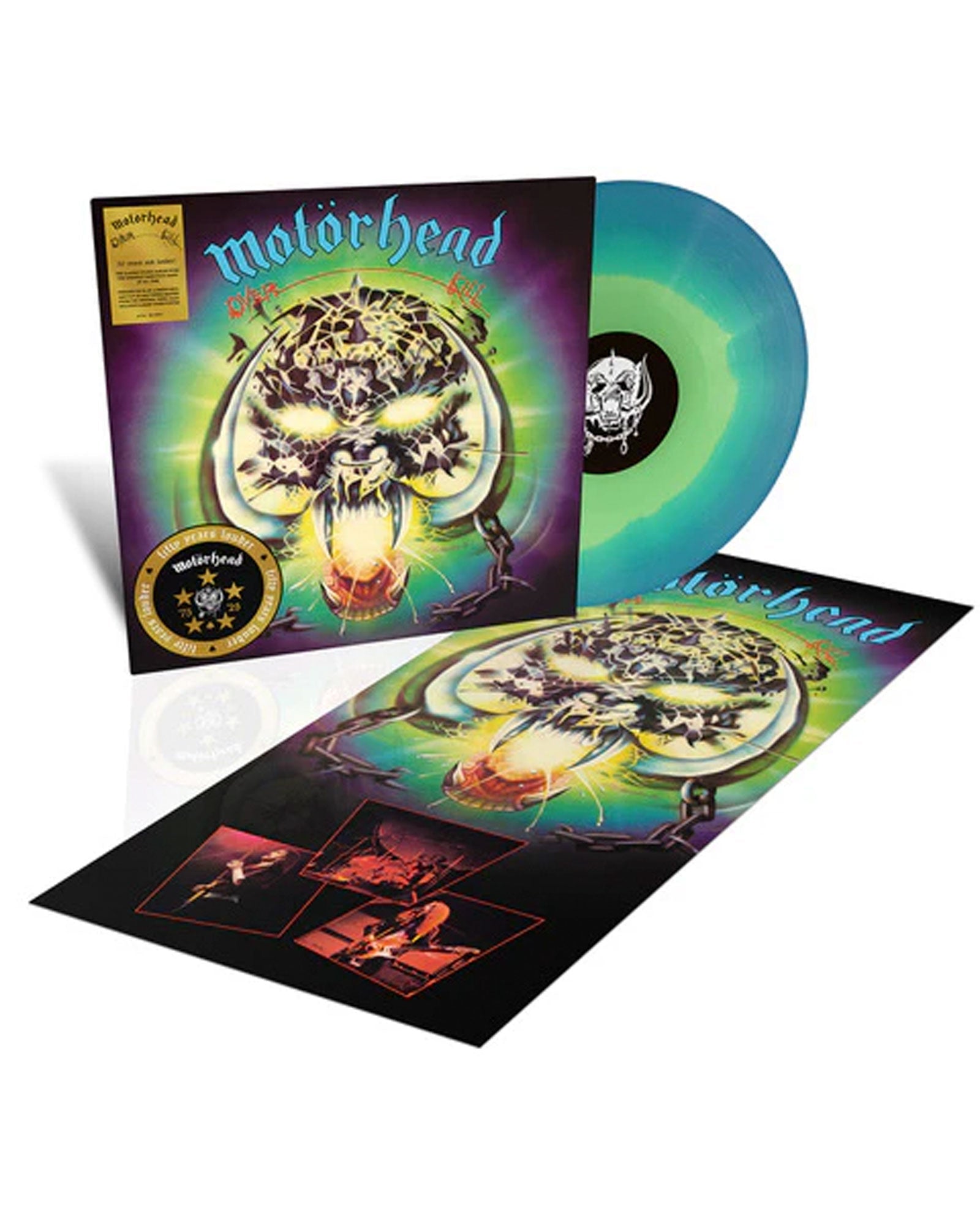 Motörhead - LP Vinilo "Overkill (50th Anniversary) (Turquoise & Blue Splatter Colour Vinyl With Poster)" - D2fy · Rocktud - Rocktud