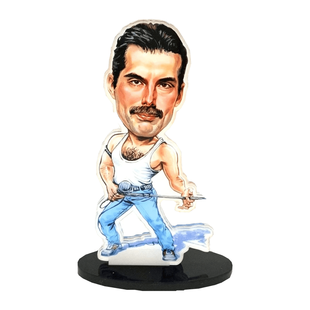 Music Legends - N128 Figura Acrílica Cantante con Camiseta de Tirantes - Inspirada en Queen - D2fy - Direct To Fans - Music Legends