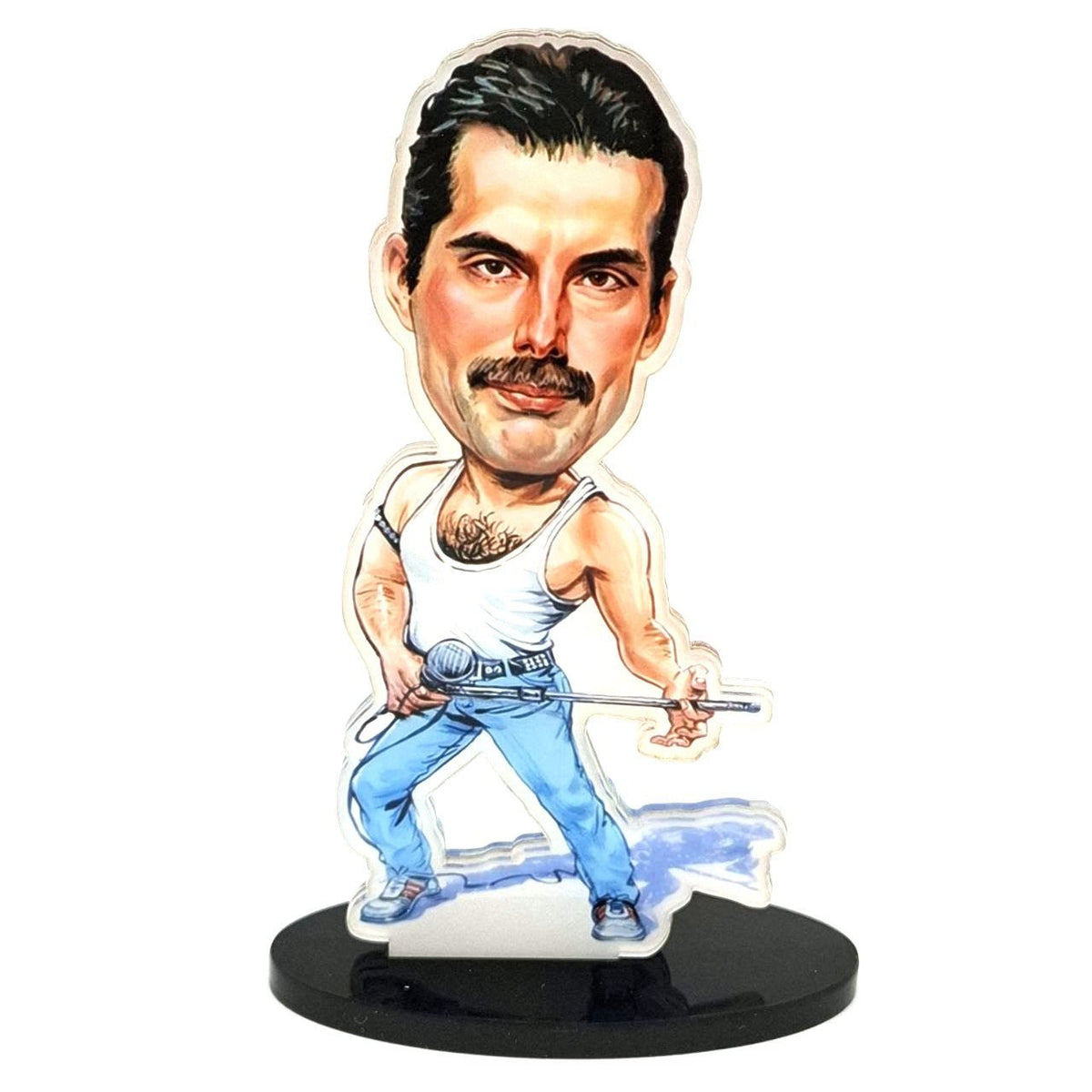 Music Legends - N128 Figura Acrílica Cantante con Camiseta de Tirantes - Inspirada en Queen - D2fy - Direct To Fans - Music Legends