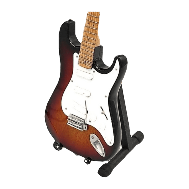 Music Legends - N154 Mini Guitarra de Colección Sunburst con Golpeador Blanco (Años 60) - Inspirada en Jimi Hendrix - D2fy - Direct To Fans - Music Legends