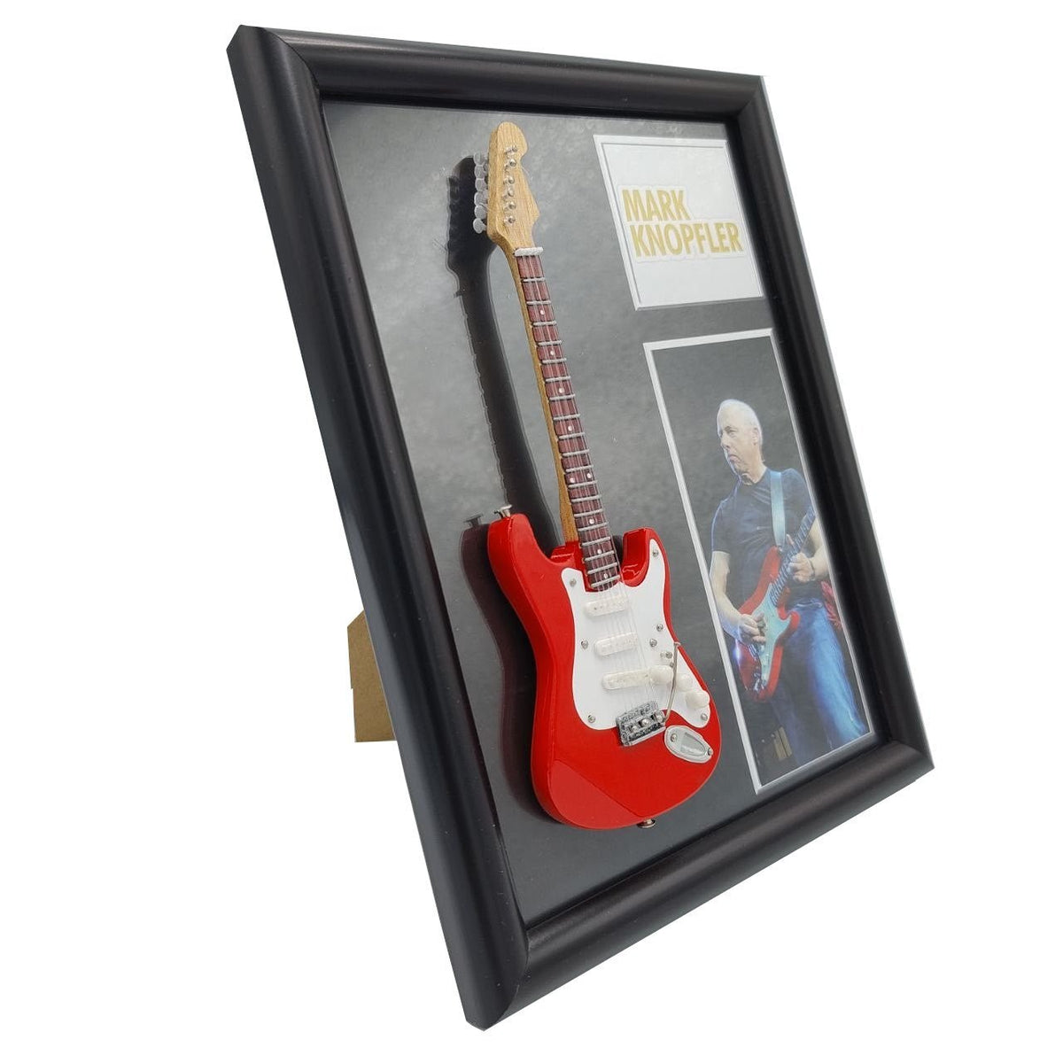 Music Legends - N155 Marco con Mini Guitarra Roja (15 x 20 cm) - Inspirado en Dire Straits - D2fy - Direct To Fans - Music Legends