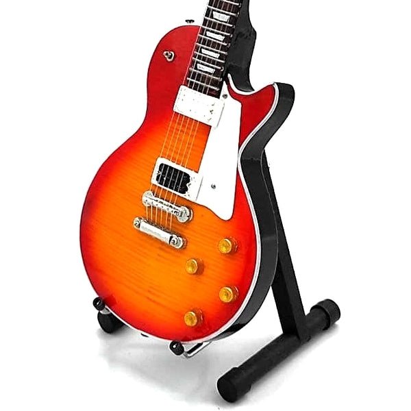 Music Legends - N2035 Mini Guitarra de Colección Sunburst Cereza (Años 70) - Inspirada en Led Zeppelin - D2fy - Direct To Fans - Music Legends