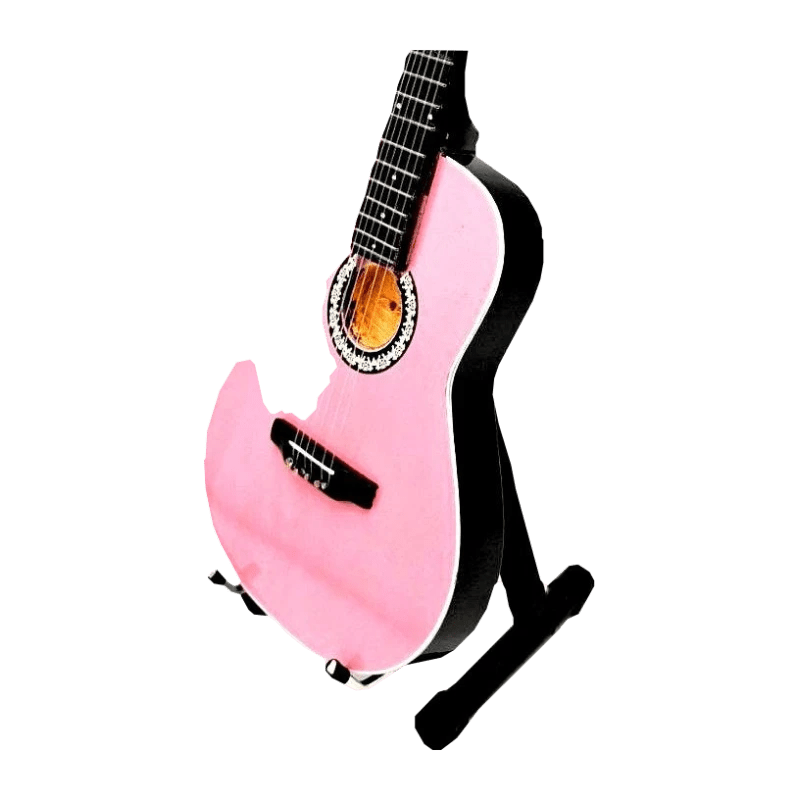Music Legends - N4091 Mini Guitarra de Colección Acústica Rosa (Actual) - Inspirada en Taylor Swift - D2fy - Direct To Fans - Music Legends