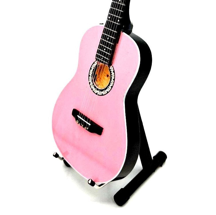 Music Legends - N4091 Mini Guitarra de Colección Acústica Rosa (Actual) - Inspirada en Taylor Swift - D2fy - Direct To Fans - Music Legends