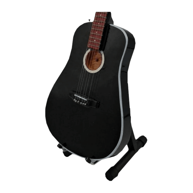 Music Legends - N4367 Mini Guitarra de Colección Acústica Negra (Años 60) - Inspirada en Johnny Cash - D2fy - Direct To Fans - Music Legends