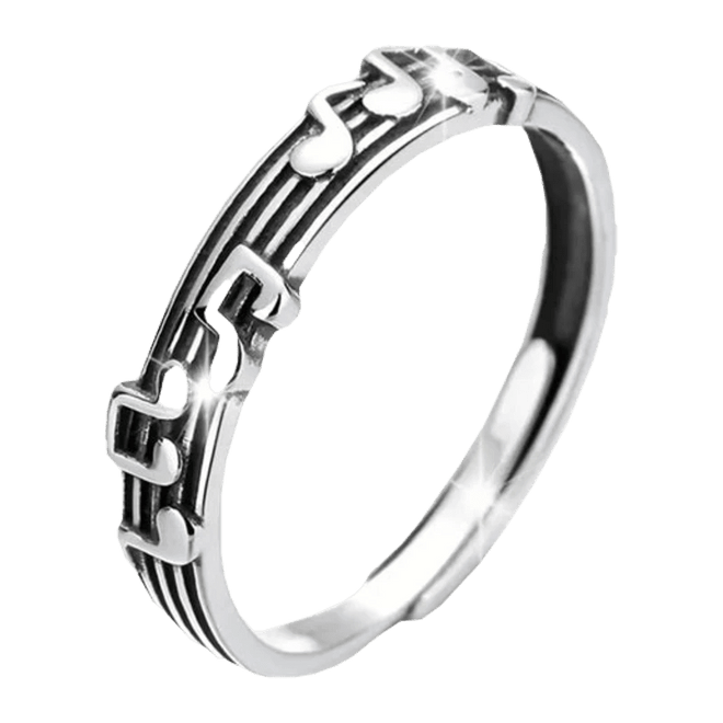 Music Legends - N647 Anillo "Notas Musicales" - D2fy - Direct To Fans - Music Legends