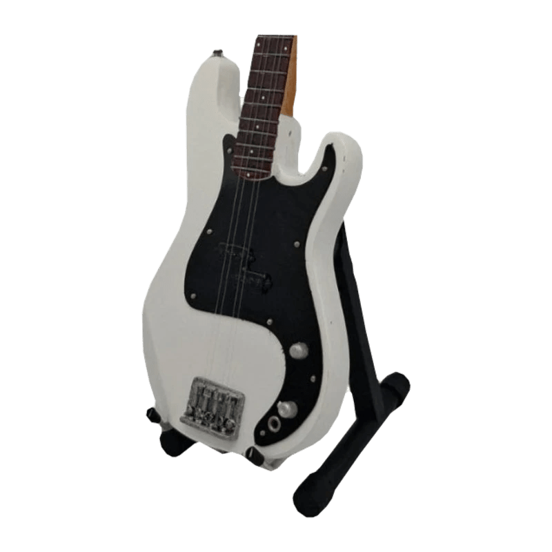 Music Legends - N7030 Mini Bajo de Colección Blanco (Años 70) - Inspirado en Sex Pistols - D2fy - Direct To Fans - Music Legends